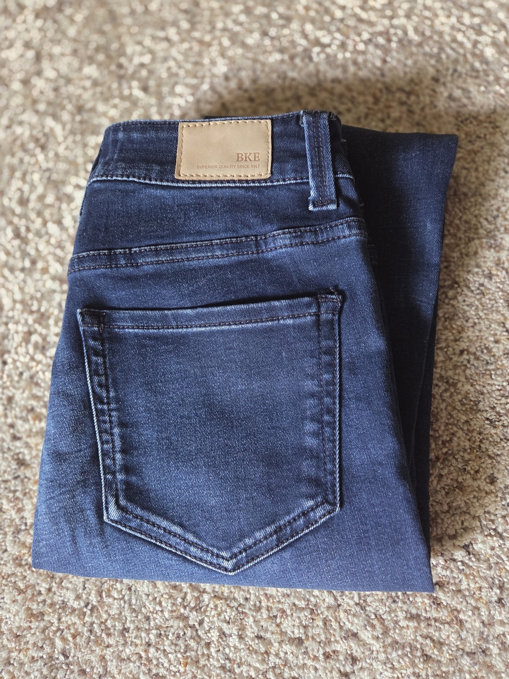 BKE Billie Dark Wash Skinny Jeans - Navy Blue
